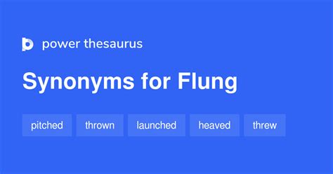 flung synonyms